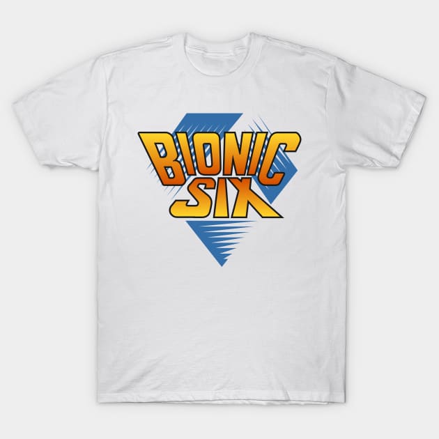 Bionic Six Cartoon Logo T-Shirt by MalcolmDesigns